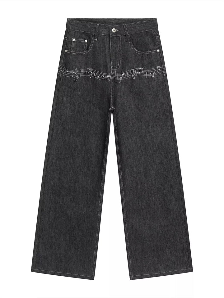 Men's Loose Fit Wash Jeans