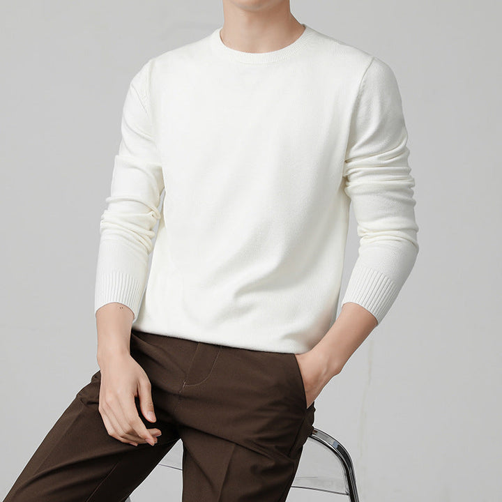 Thickened Knitted Crew-neck Sweater