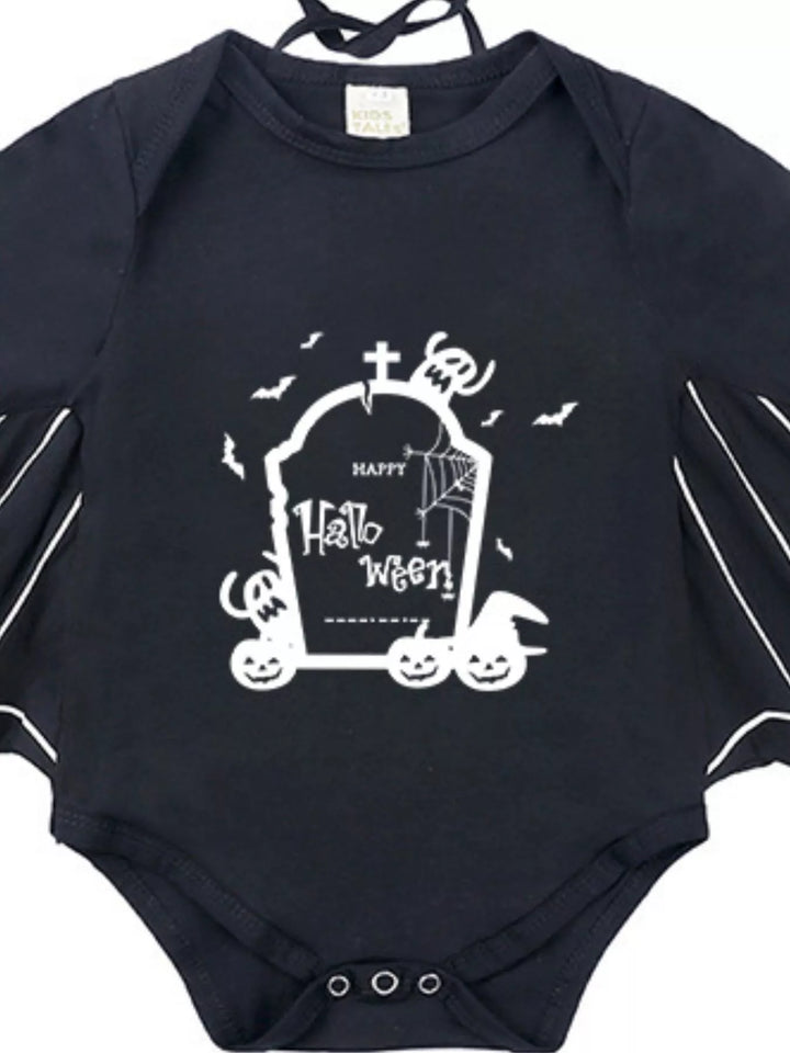Children's Halloween Bat Bodysuit & Hat Costume Set