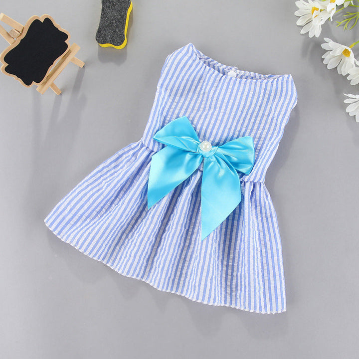 Teddy Pomeranian Bichon Pet Supplies Bow Skirt Cat Clothes