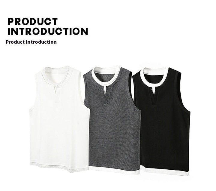 Summer Fashion Brand Loose Fitness Sports Vest