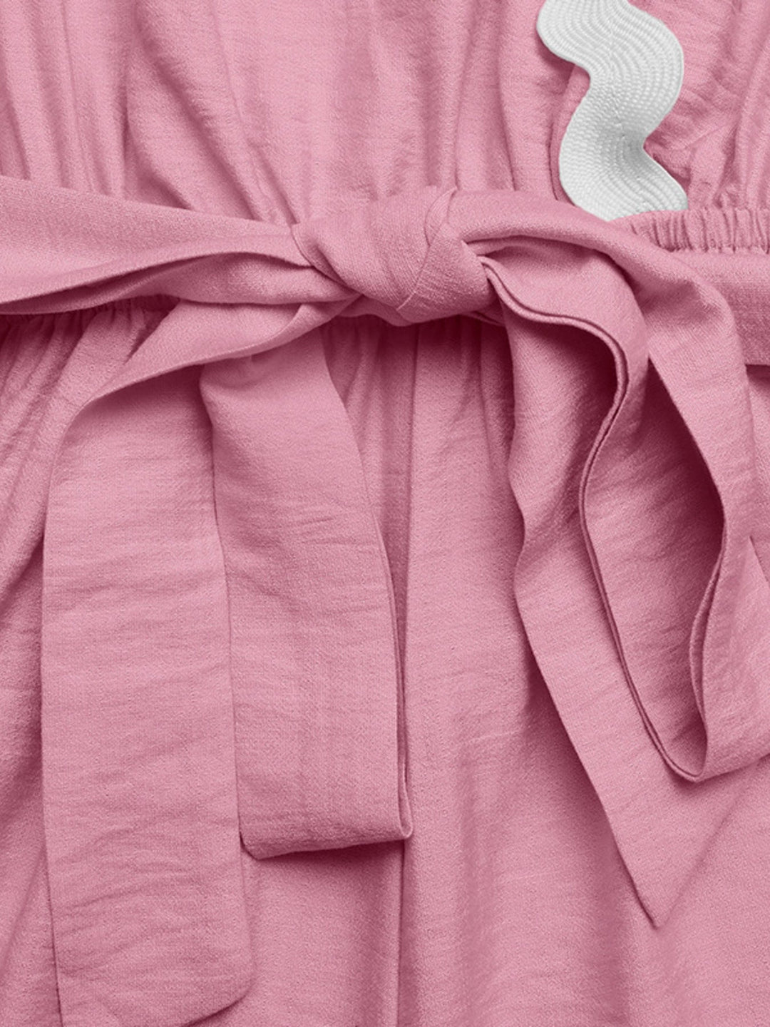 Scalloped Trim Wrap Romper