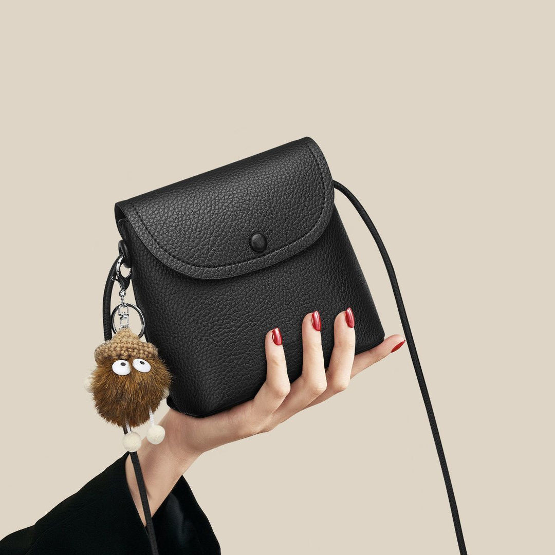 Leather Flap Crossbody Bag