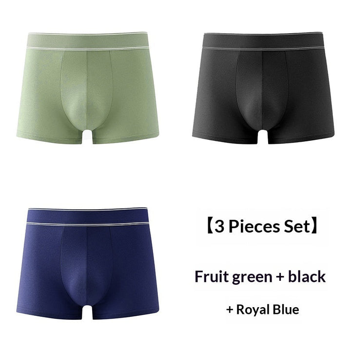 Mens Cotton Boxer Briefs, Simple And Elegant, With Graphene Antibacterial Properties