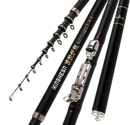 Corrugated Longji Fishing Rod Rocky Rod Light Hard Carbon Fishing Rod Hand And Sea Dual-purpose Fishing Gear Set