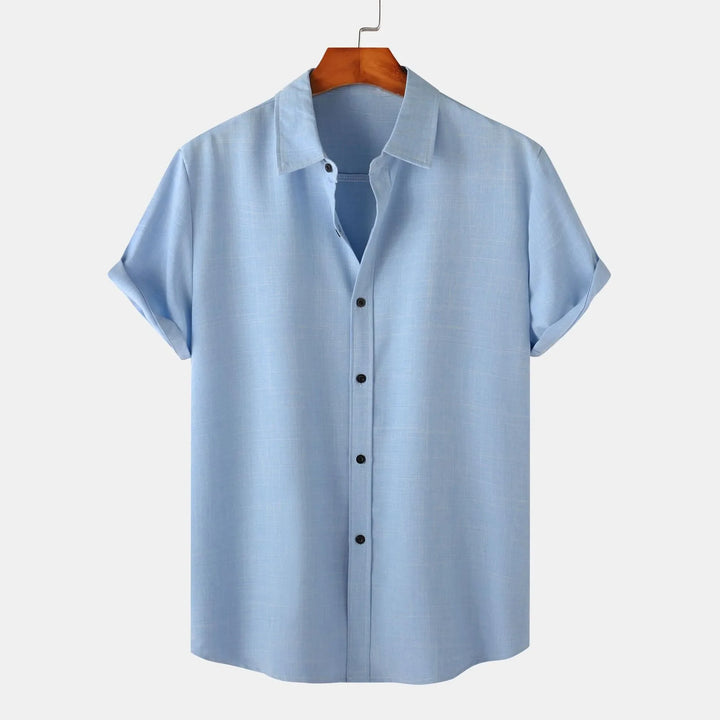 Men's Plus Size Button Up Short Sleeve Shirt