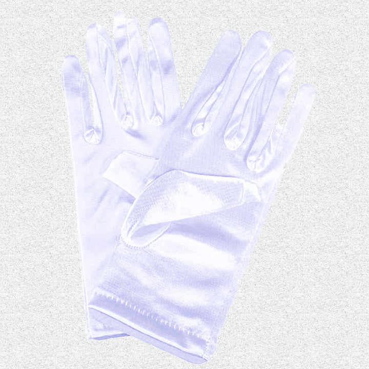 Bridal Wedding Gloves Short Satin Dress Cheongsam Gloves