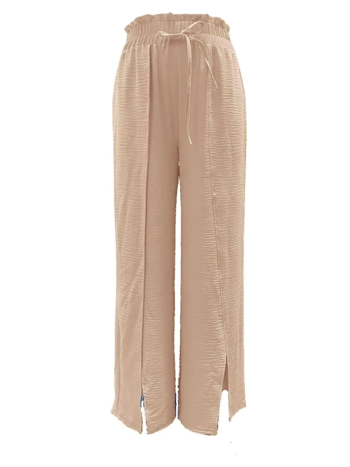 Slit Wide Leg Pants