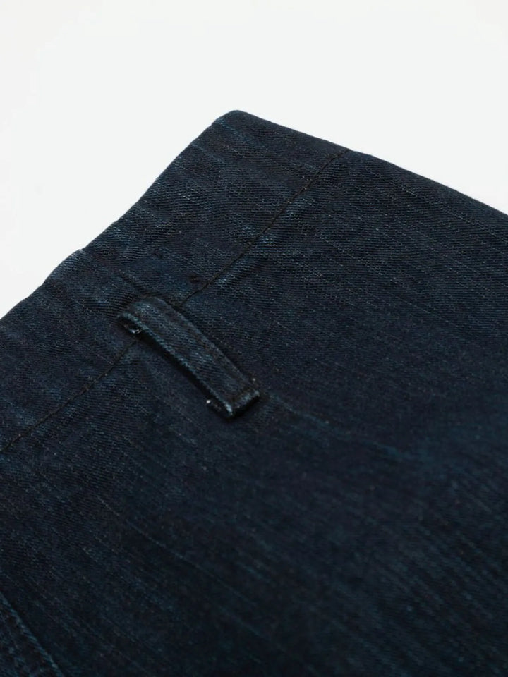 Men's Washed Button Fly Curved Jeans