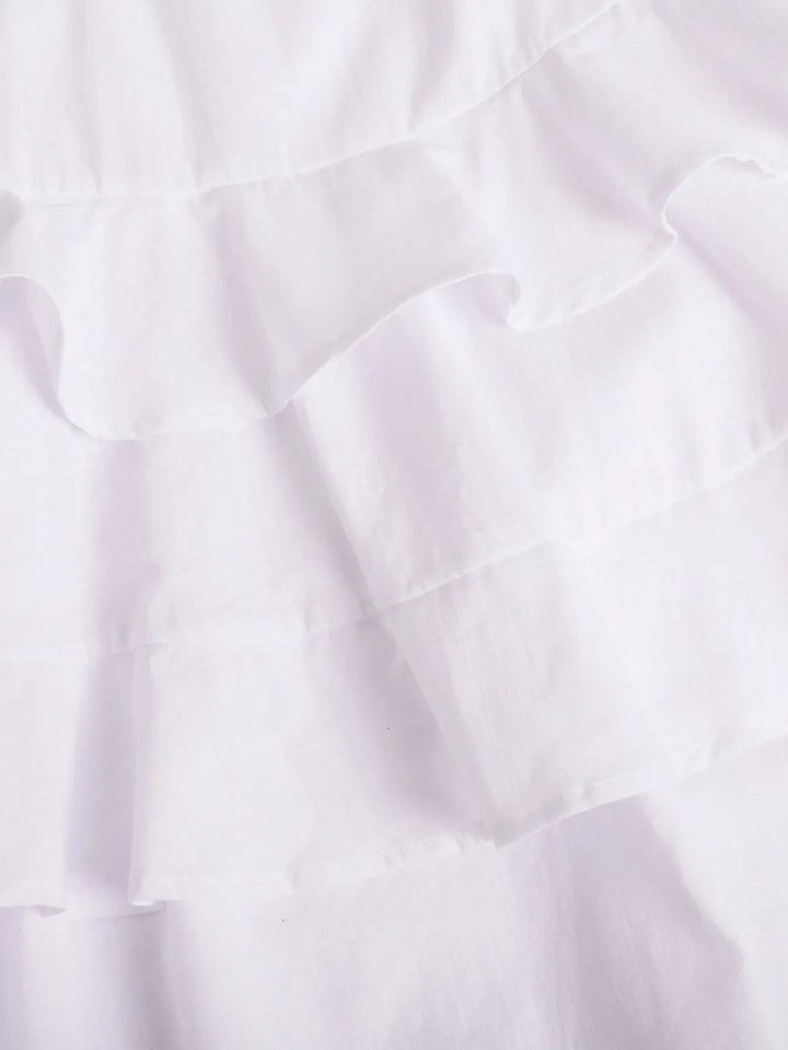 Ruffle Layered Tie Shoulder Cami Dress