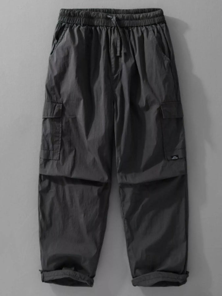 Men's Plus Size Drawstring Wide Leg Pants