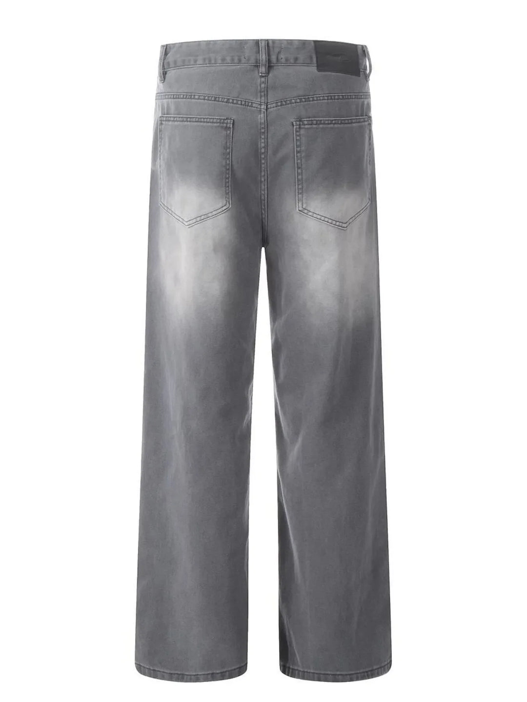Men's Wide Leg Wash Jeans