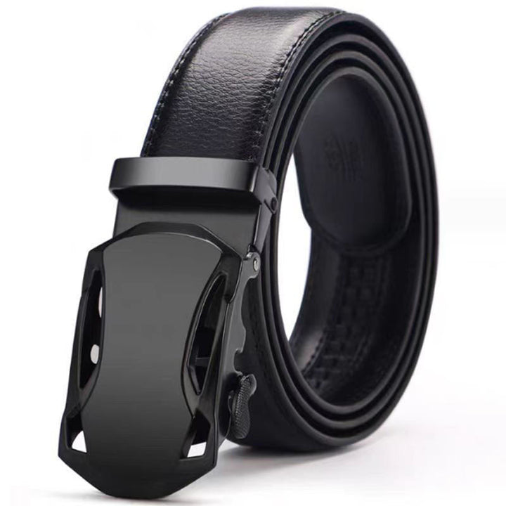 Mens Genuine Leather Belt With Automatic Buckle