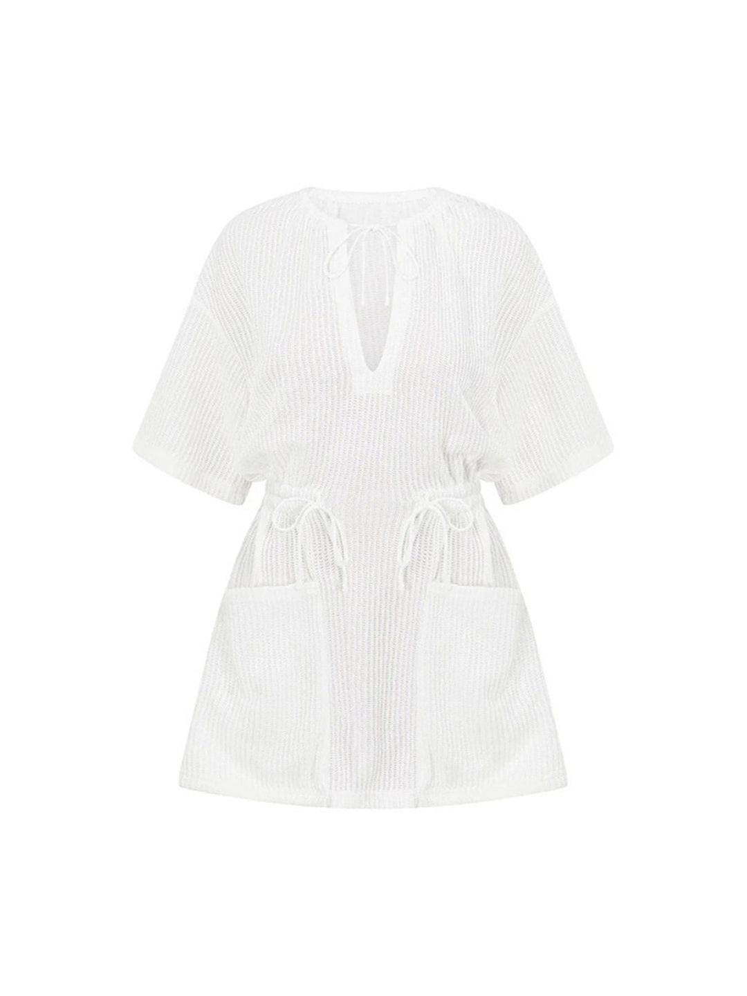 Relaxed Fit Half Sleeve Cover-Up Dress