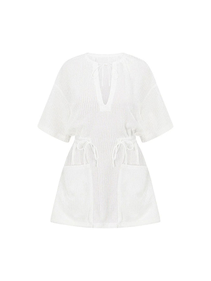 Relaxed Fit Half Sleeve Cover-Up Dress