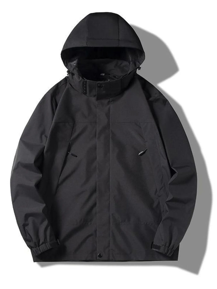 Men's Plus Size Casual Lightweight Hooded Jacket