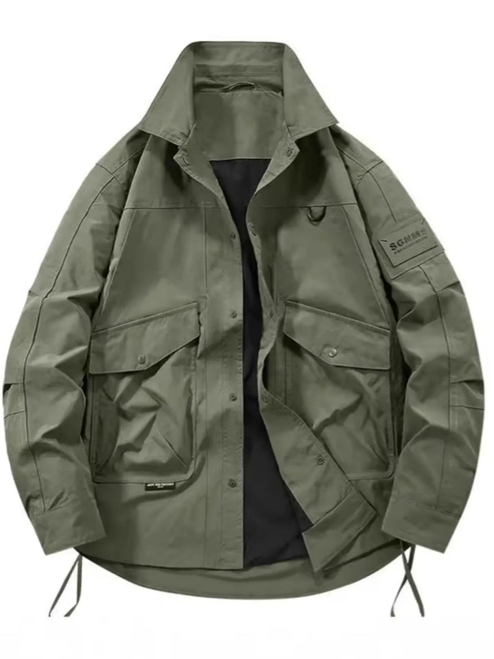 Men's Plus Size Urban Style Cargo Jacket