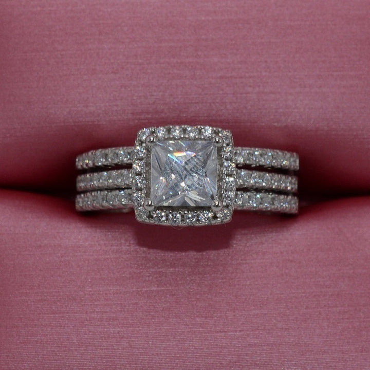 Women's Fashion Versatile Simple Zircon Ring