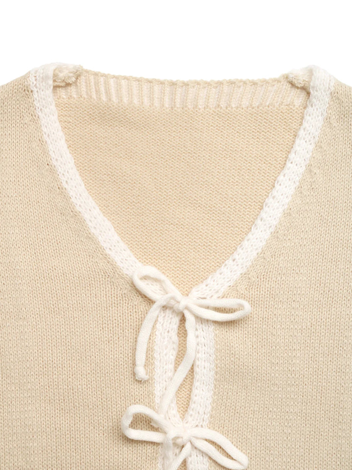 Tie-Front Long Sleeve Cardigan