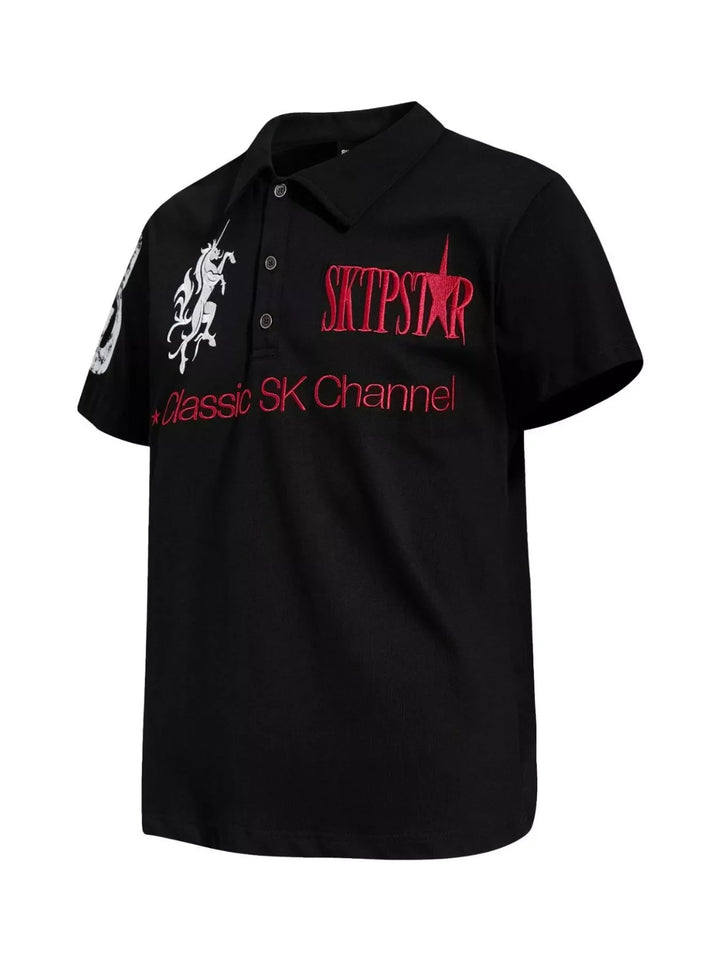 Men's Classic Embroidered Short Sleeve Polo