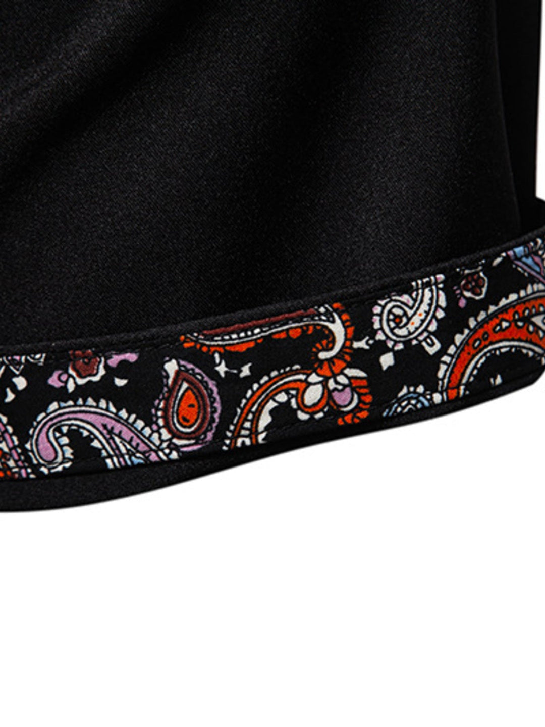 Men's Paisley Trim Short Sleeve Shirt