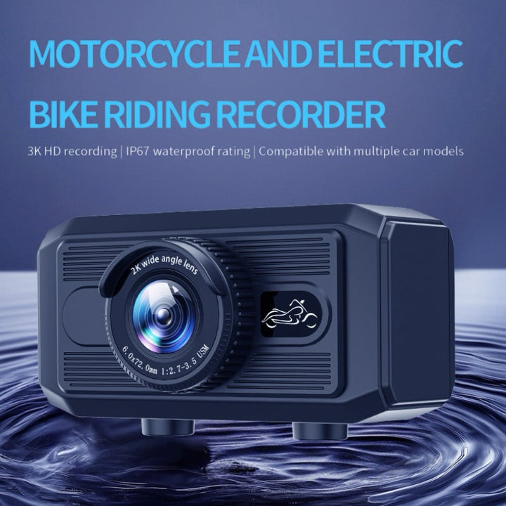 3K Motorcycle Dash Cam Outdoor Riding Waterproof Sports Camera For Electric Bicycles