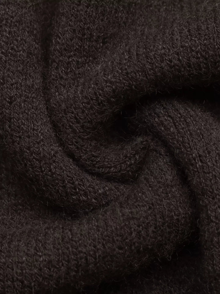 Crew Neck Button-Up Cardigan
