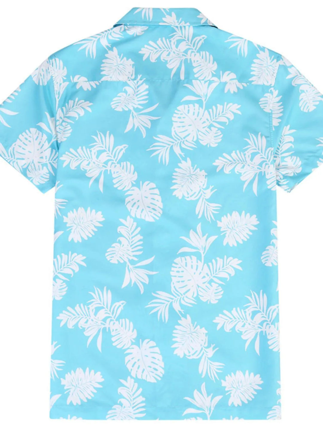 Men's Hawaiian Print Short Sleeve Button Down Shirt