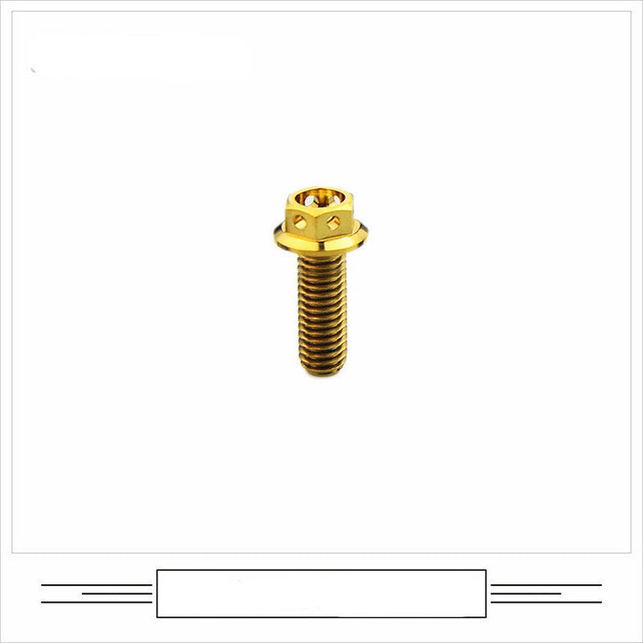 EFsolid Titanium Alloy Flange Head Screw Head Floor Empty Motorcycle Modified Screw