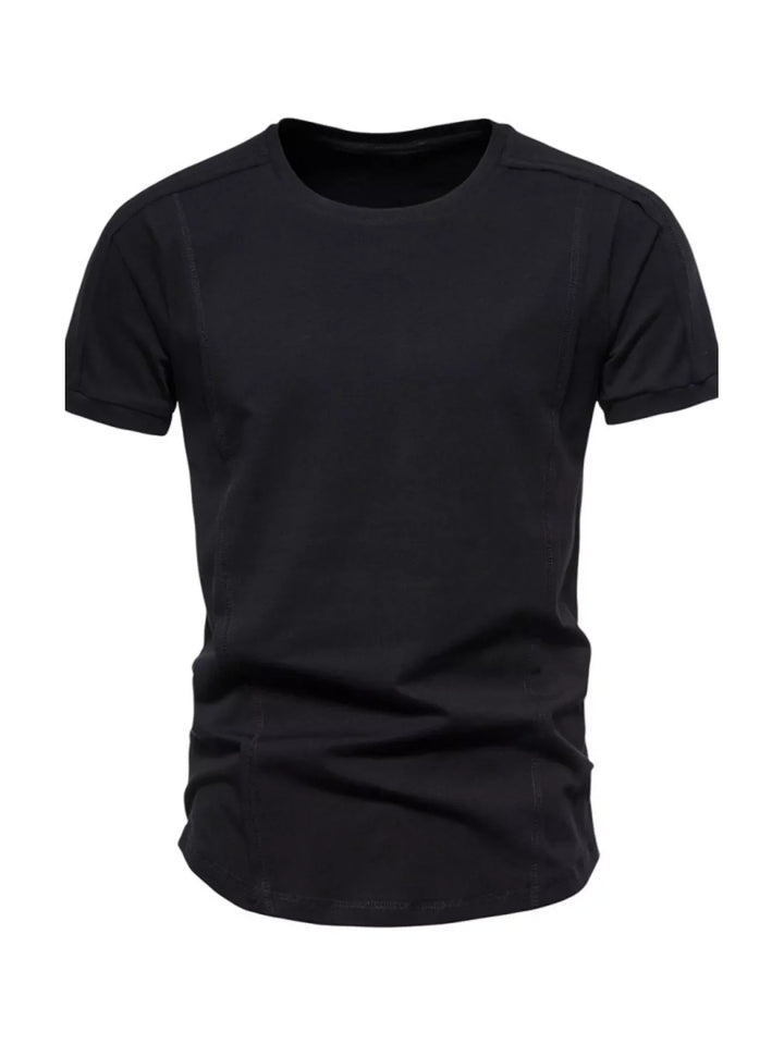 Men's Plus Size Round Neck Tactical Style T-Shirt