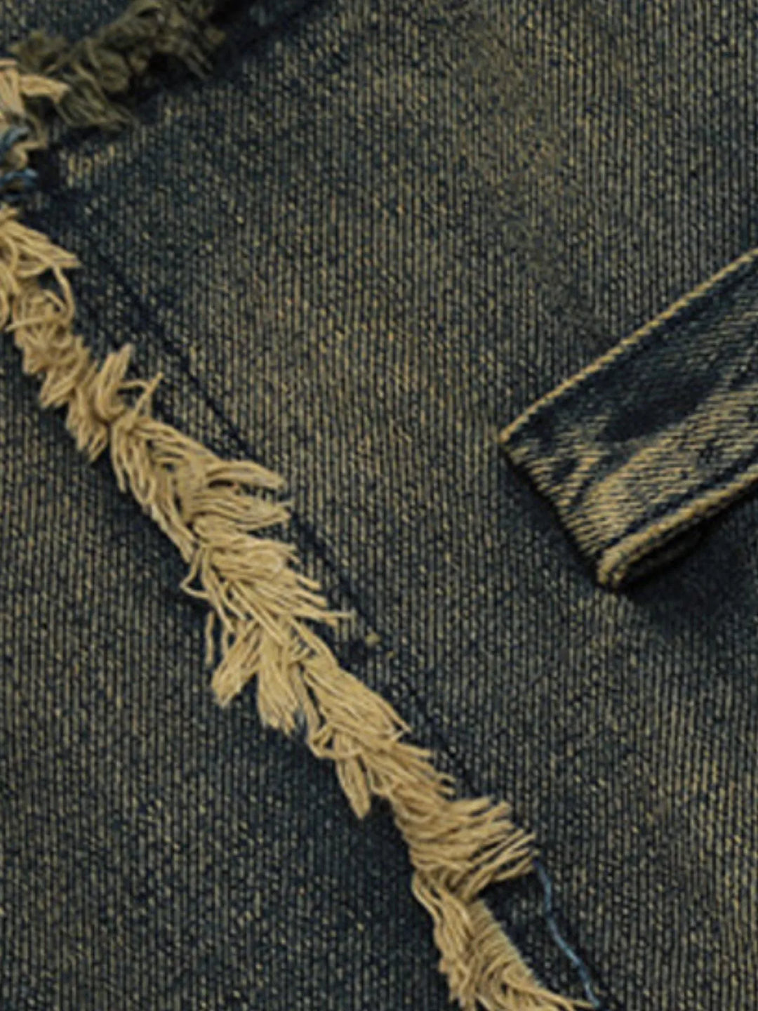 Men's Raw Hem Jeans