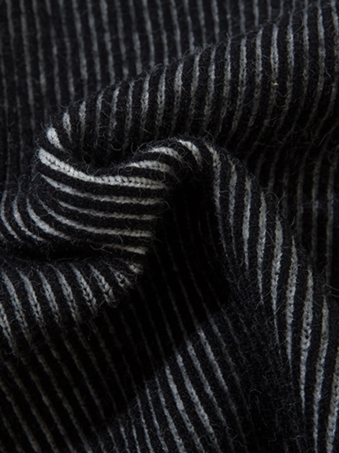 Men's Ribbed Turtleneck Long Sleeve Sweater