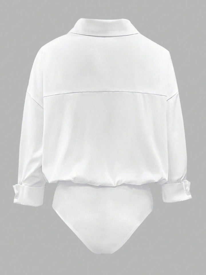 Button-Down Long Sleeve Bodysuit