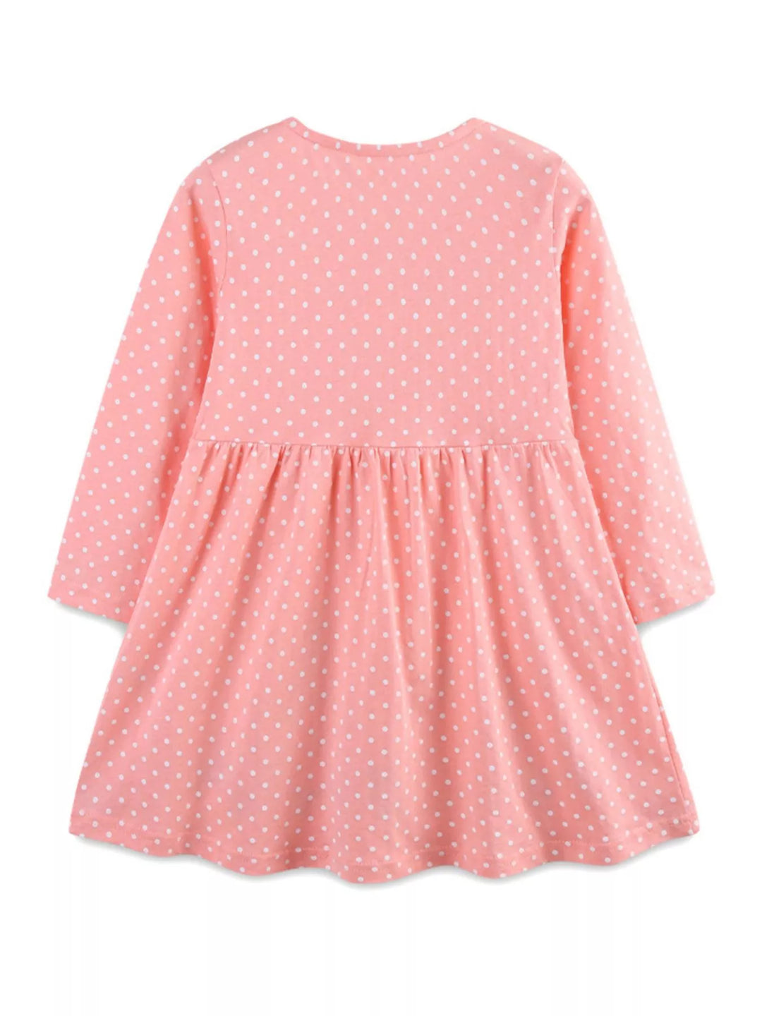 Children's Polka Dot Bunny Long Sleeve Dress