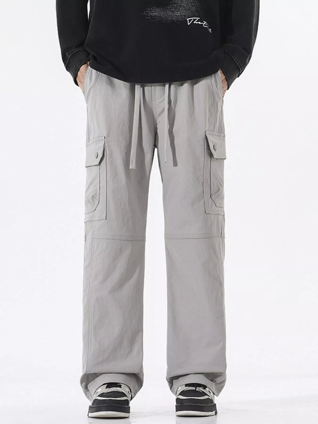 Men's Full Size Multi-Pocket Cargo Utility Pants Plus Size