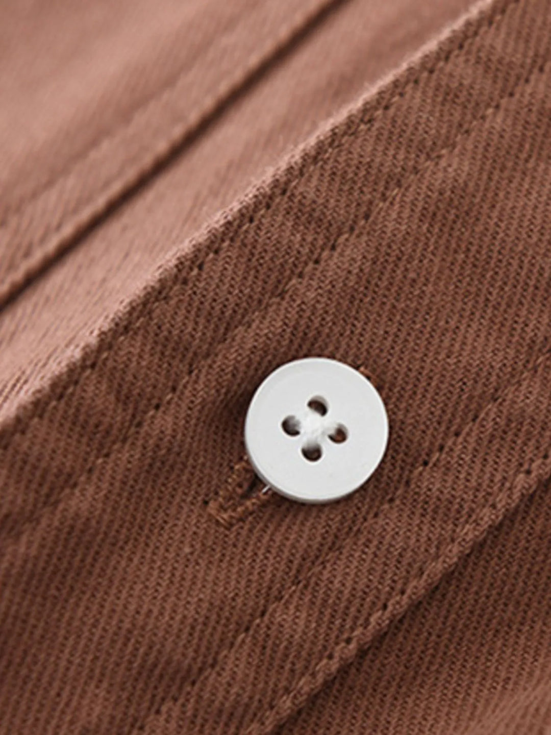 Men's Plus Size Button Detail Long Sleeve Shirt