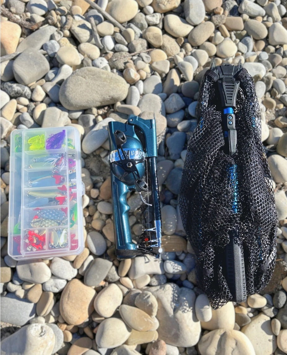 Foldable fishing rod portable pocket throwing rod