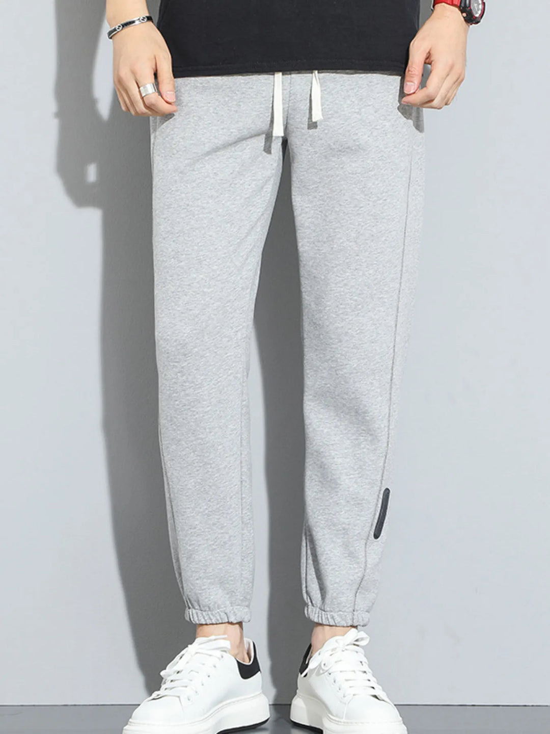 Men's Full Size Casual Drawstring Joggers Plus Size