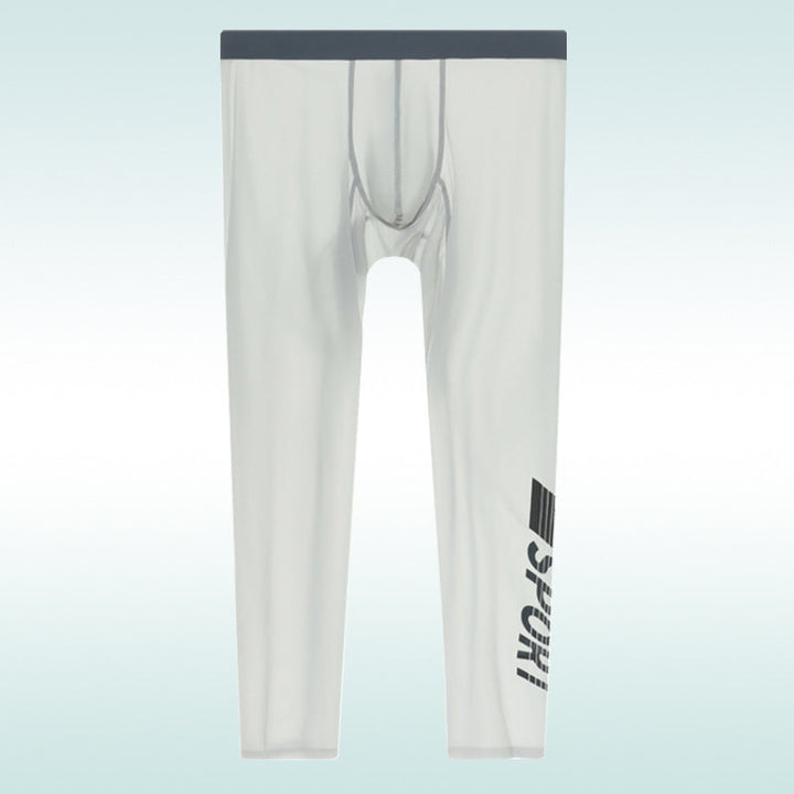 Ice Silk High Elastic Seamless Quick-drying Tight Ultra-thin Pajama Pants