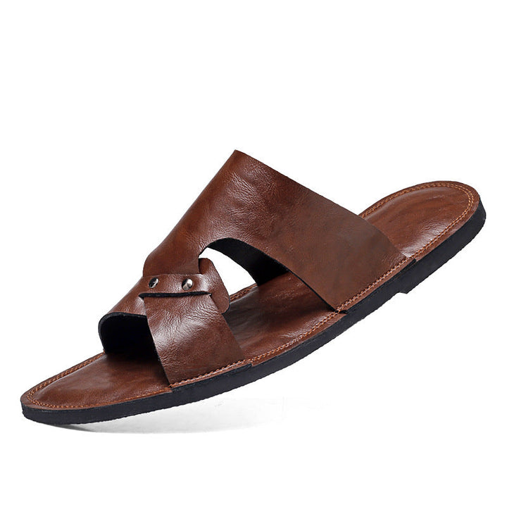 Mens European And American-style Vintage Beach Sandals