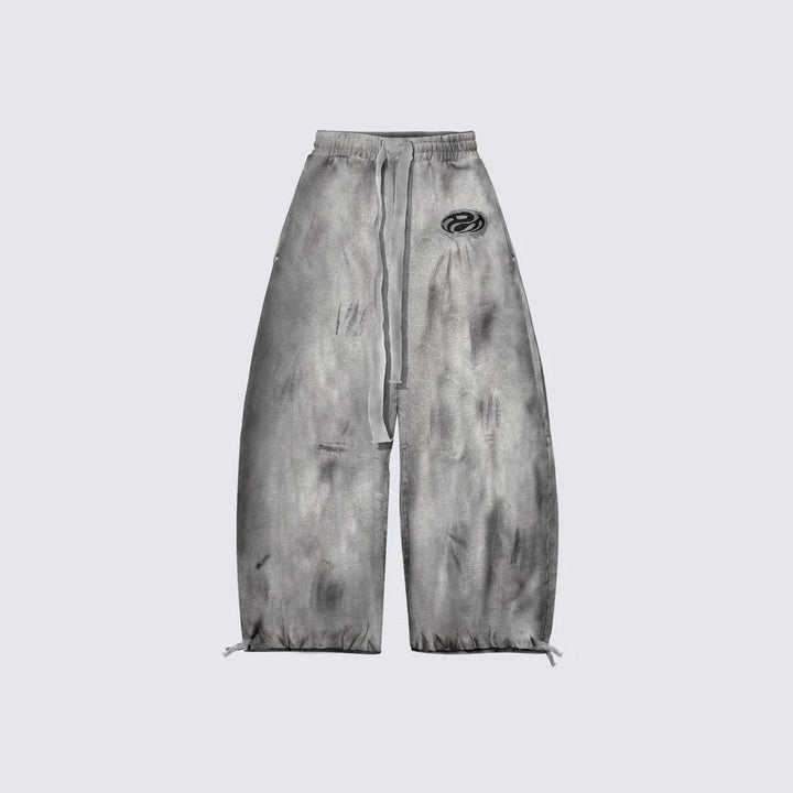 Mottled, Distressed Casual All-match Sweatpants