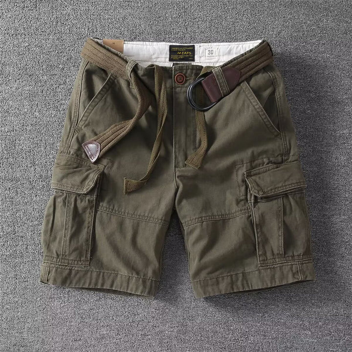 Mens Loose-fit Korean-style Trendy Mid-length Workwear Pants