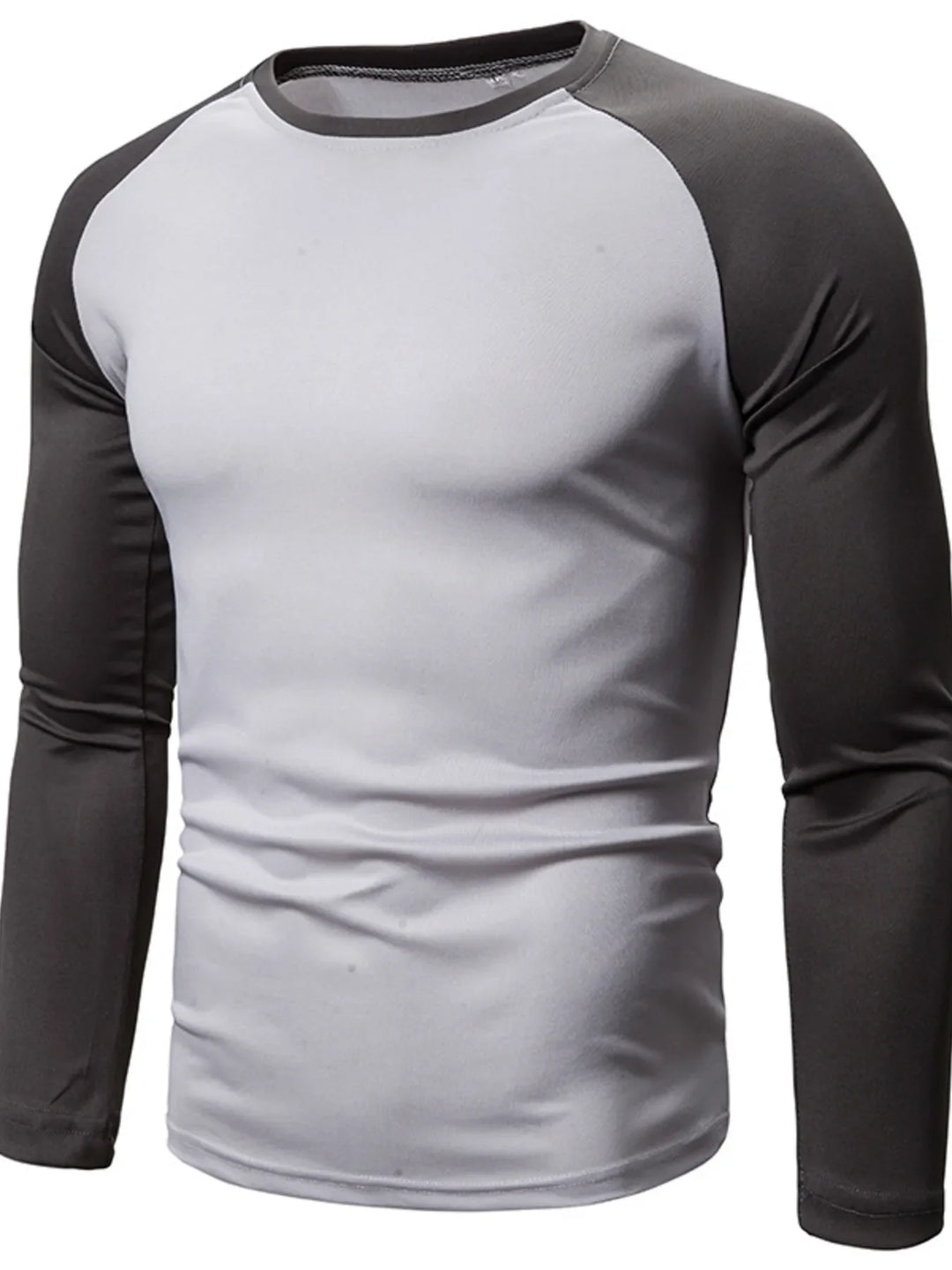 Men's Plus Size Round Neck Raglan Sleeve T-Shirt
