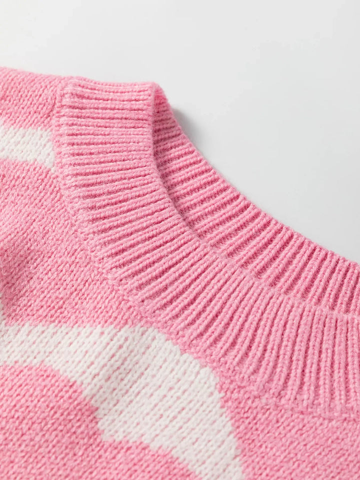Valentine Heart Round Neck Sweater