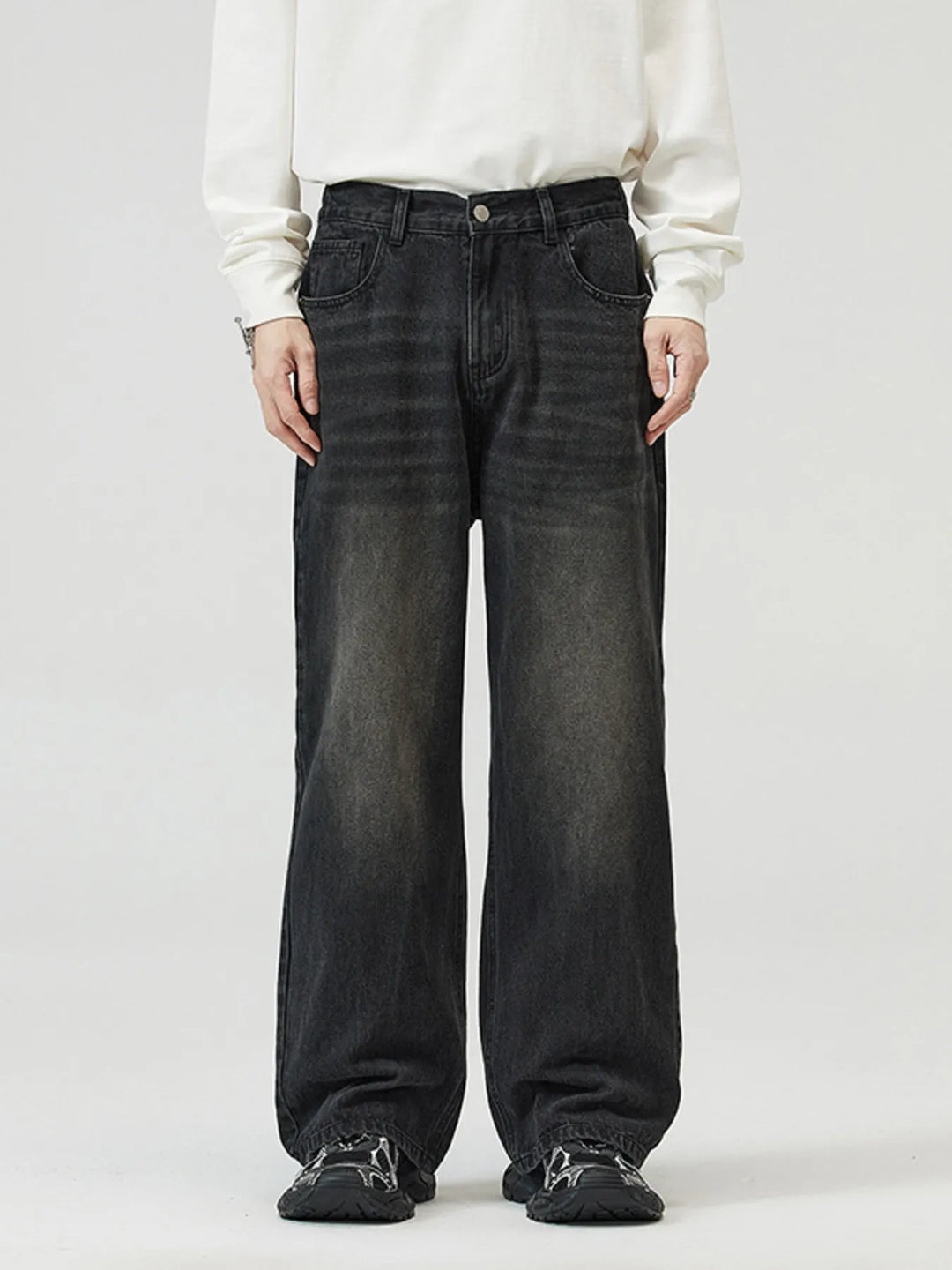 Men's Full Size Wide-Leg Jeans Plus Size