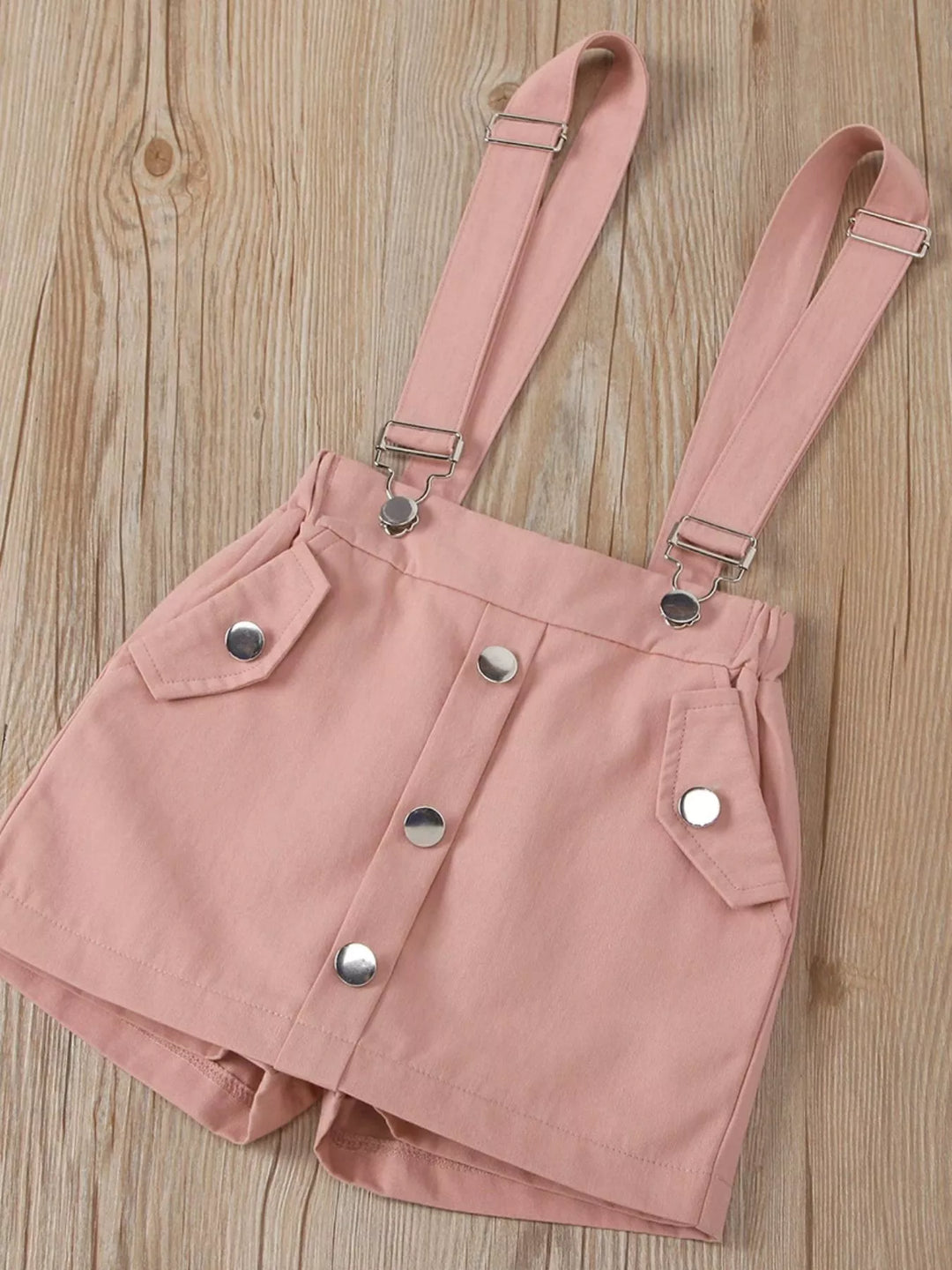 Children's Lace Sleeve Top & Suspender Skirt Set