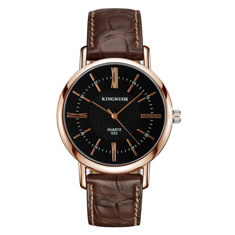 Fashionable Rose Gold Roman Digital Belt Couple Student Belt Watch Factory Direct Sales