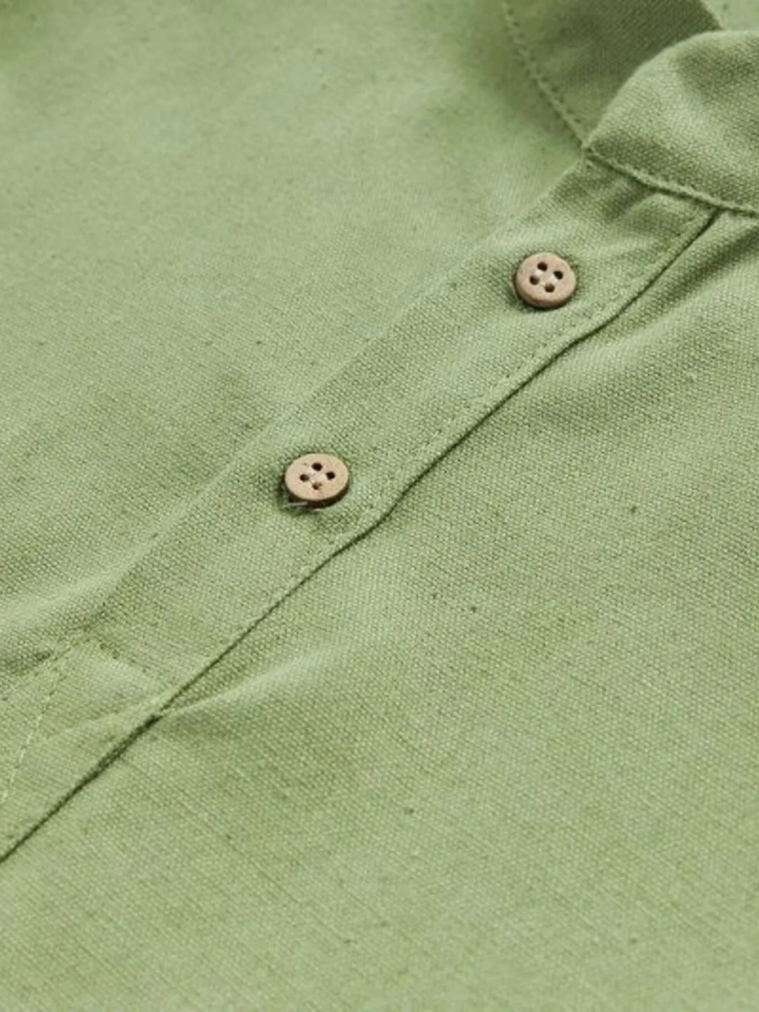 Men's Plus Size Button Detail Long Sleeve Blouse