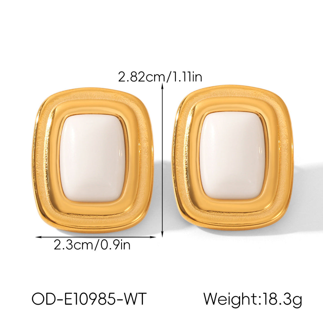 Vintage Personalized Non-fading Titanium Steel Earrings For Women