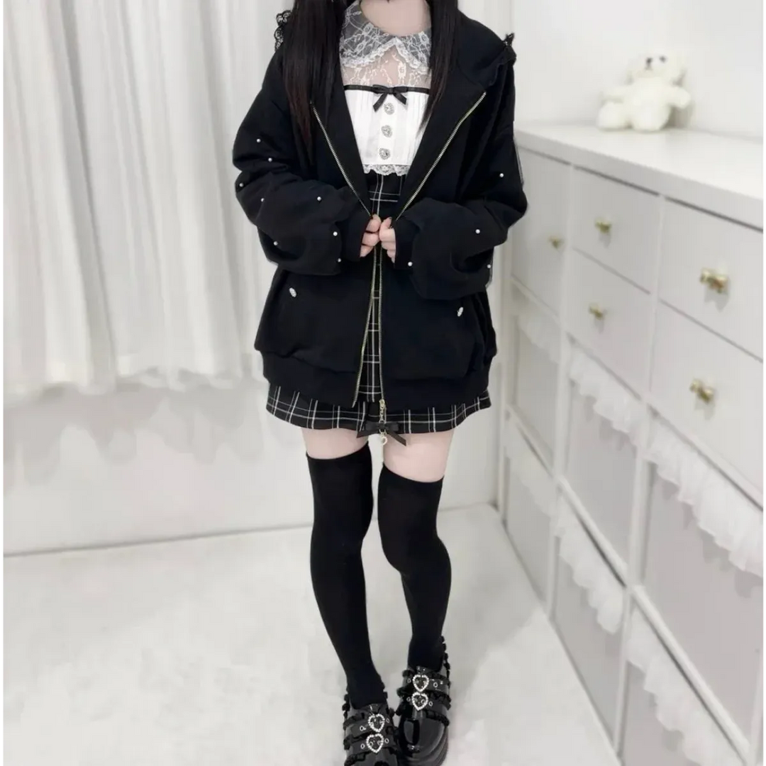 Kawaii Harajuku Bunny Ear Hoodie